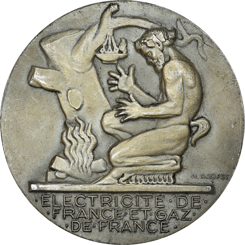 Frankreich, Medaille, Électricité de France et gaz de France, Dropsy, SS+