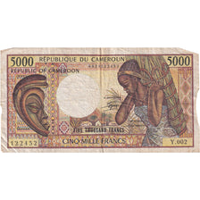 Banknote, Cameroon, 5000 Francs, 1984, KM:22, VF(20-25)