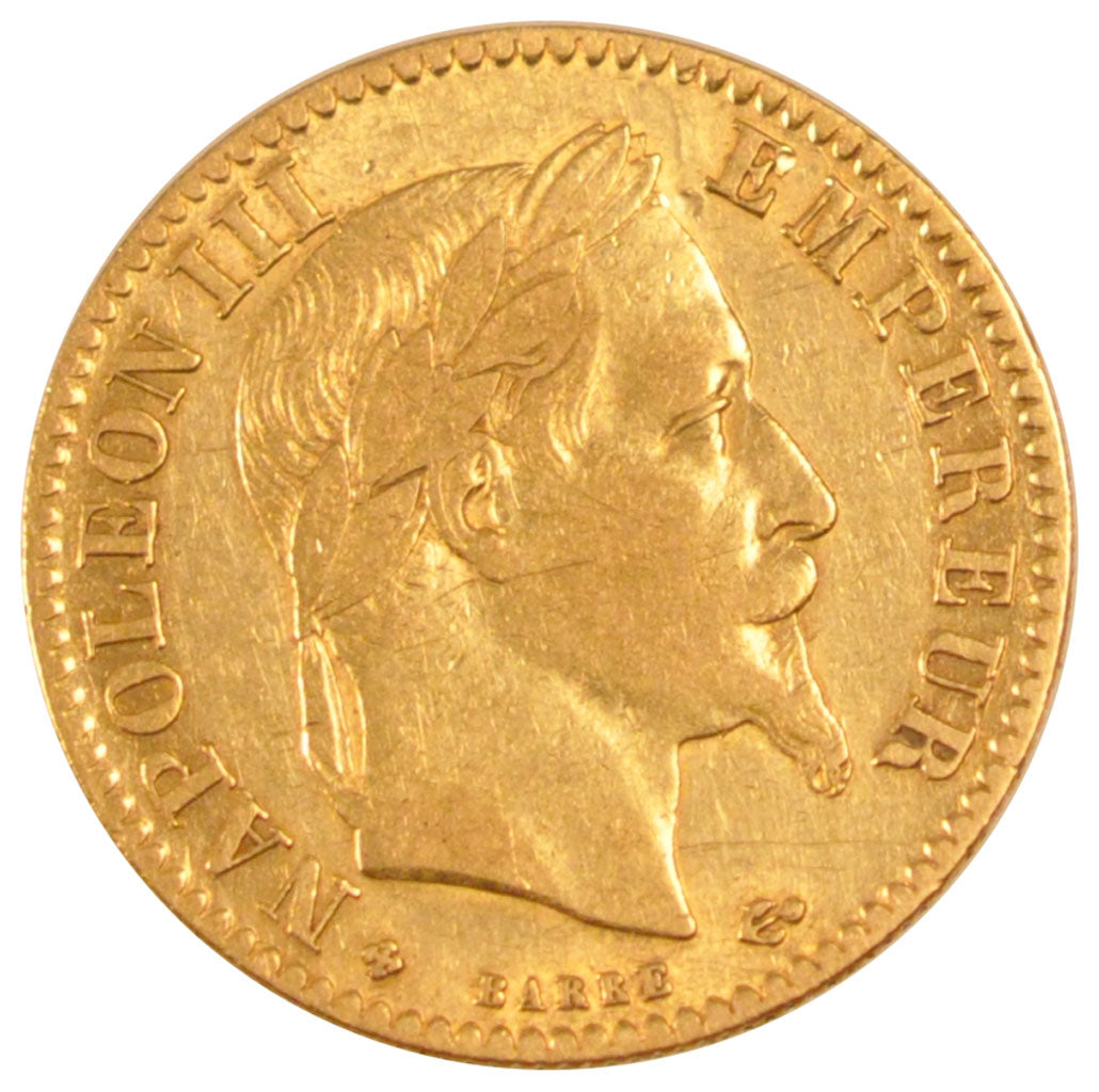 Second Empire, 10 Francs or Napoléon III tête laurée