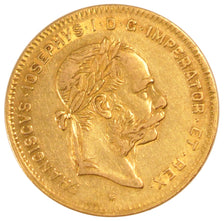 AUSTRIA, 4 Florin 10 Francs, 1885, Vienne, KM #2260, EF(40-45), Gold, 3.19