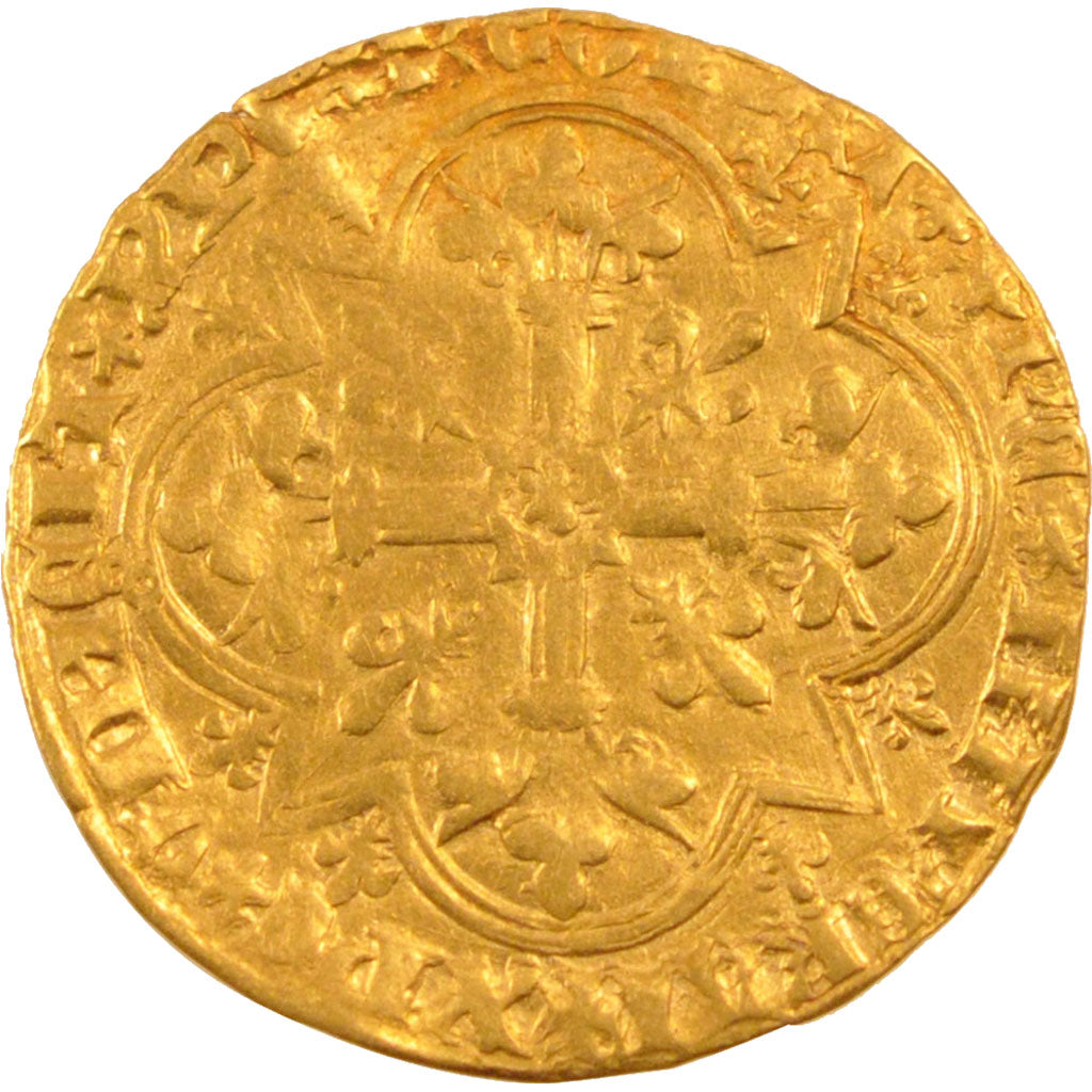 Monnaie, France, Agnel d'or, Angers, TTB, Or, Duplessy:372