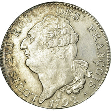 Moneda, Francia, Louis XVI, Écu de 6 livres françois, ECU, 6 Livres, 1792