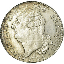 Monnaie, France, Louis XVI, Écu de 6 livres françois, ECU, 1792, Limoges