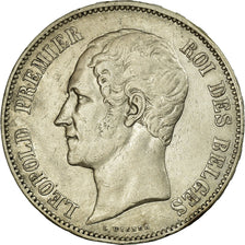 Coin, Belgium, Leopold I, 5 Francs, 5 Frank, 1858, EF(40-45), Silver, KM:17