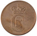 DENMARK, 2 Ore, 1876, Copenhaguen, KM #793.1, EF(40-45), Bronze, 3.99
