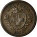 Moneda, Suiza, Rappen, 1866, Bern, MBC, Bronce, KM:3.1