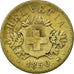Moneda, Suiza, 20 Rappen, 1850, Strasbourg, BC+, Vellón, KM:7