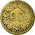 Moneta, Szwajcaria, 20 Rappen, 1850, Strasbourg, VF(30-35), Bilon, KM:7