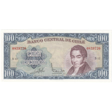 Chili, 100 Escudos, 1962, KM:141a, TTB