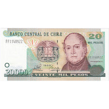 20,000 Pesos, 1999, Chile, KM:159a, UNC