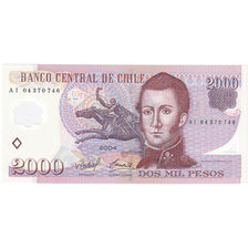 Chile, 2000 Pesos, 2004, KM:160a, UNC(65-70)