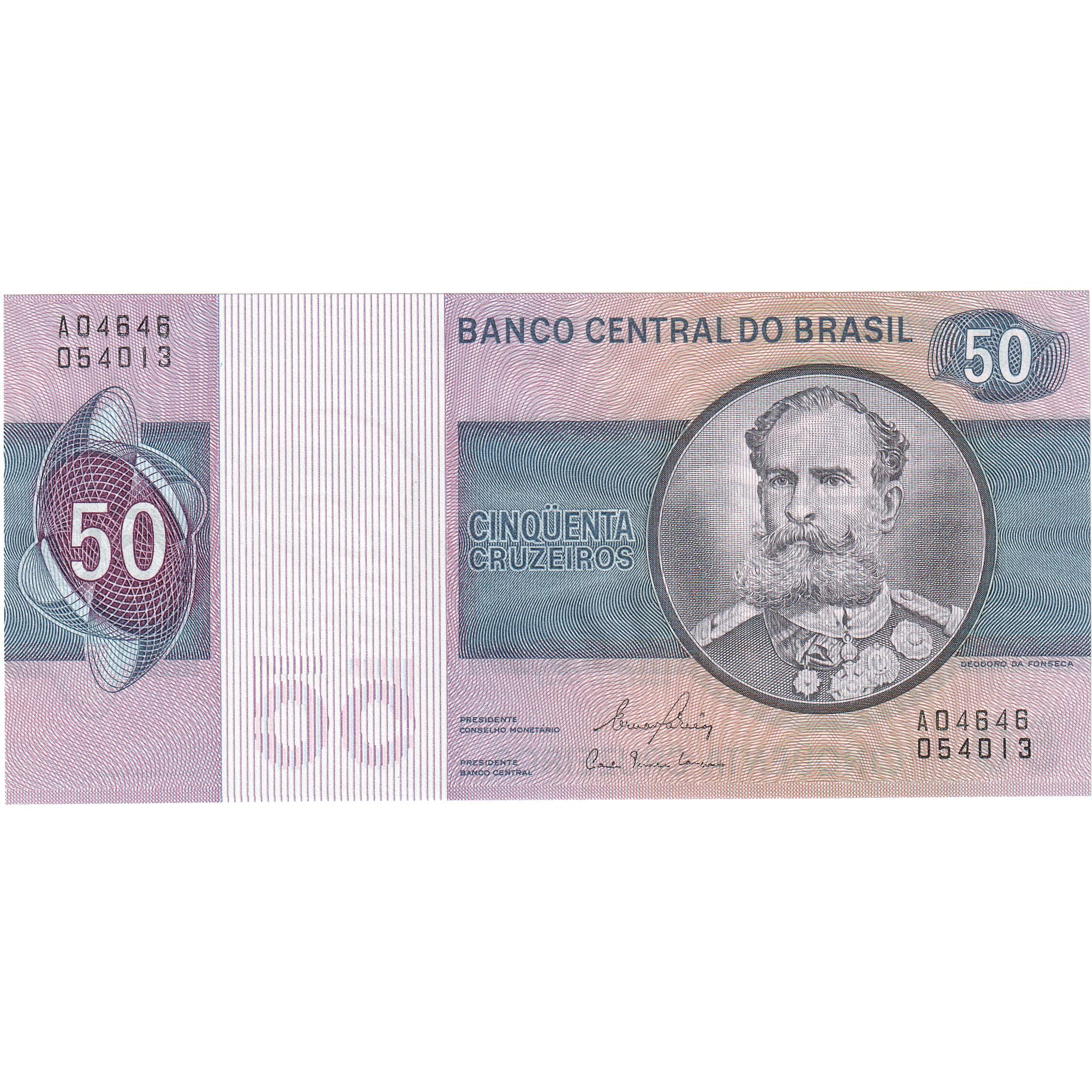 Brazil, 50 Cruzeiros, KM:194c, UNC(65-70)