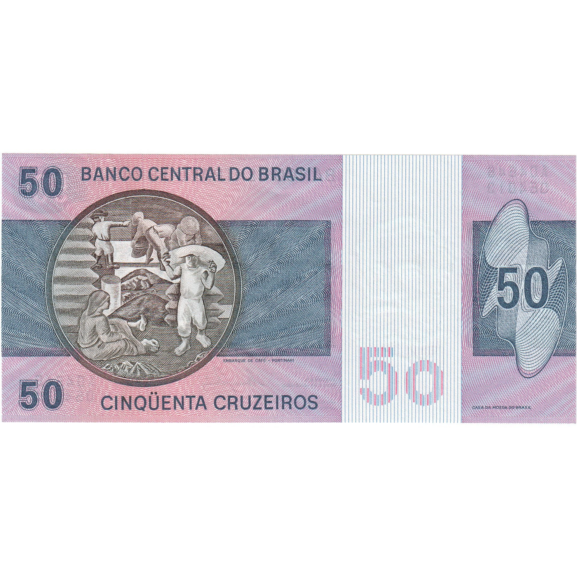 Brazil, 50 Cruzeiros, KM:194c, UNC(65-70)