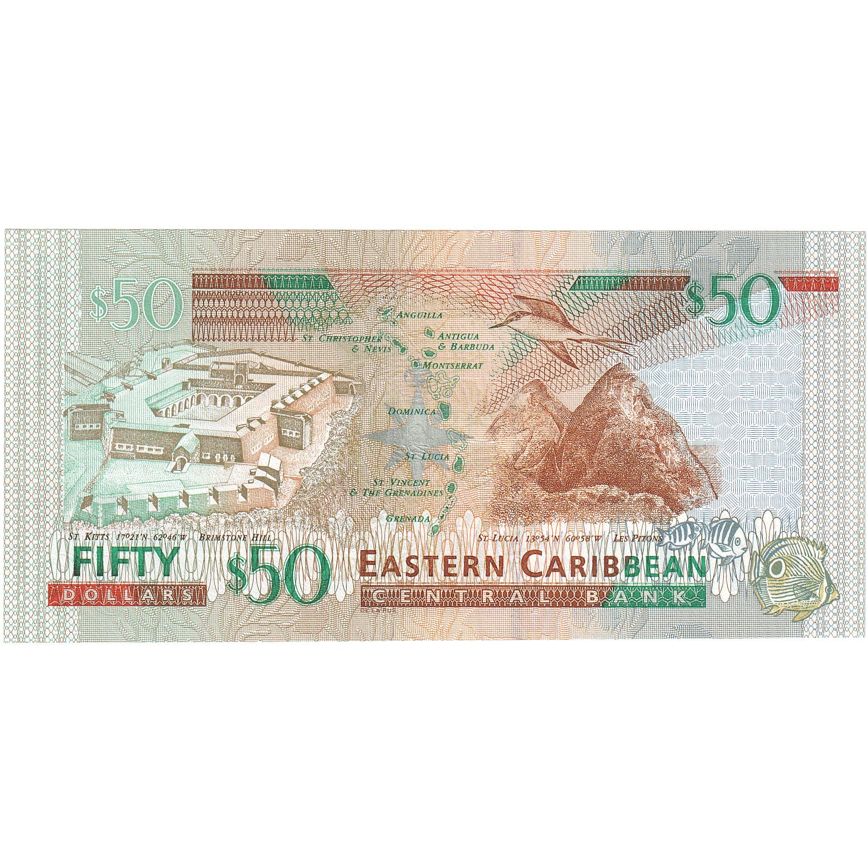 East Caribbean States, 50 Dollars, Undated (2003), KM:45a, UNC(65-70)