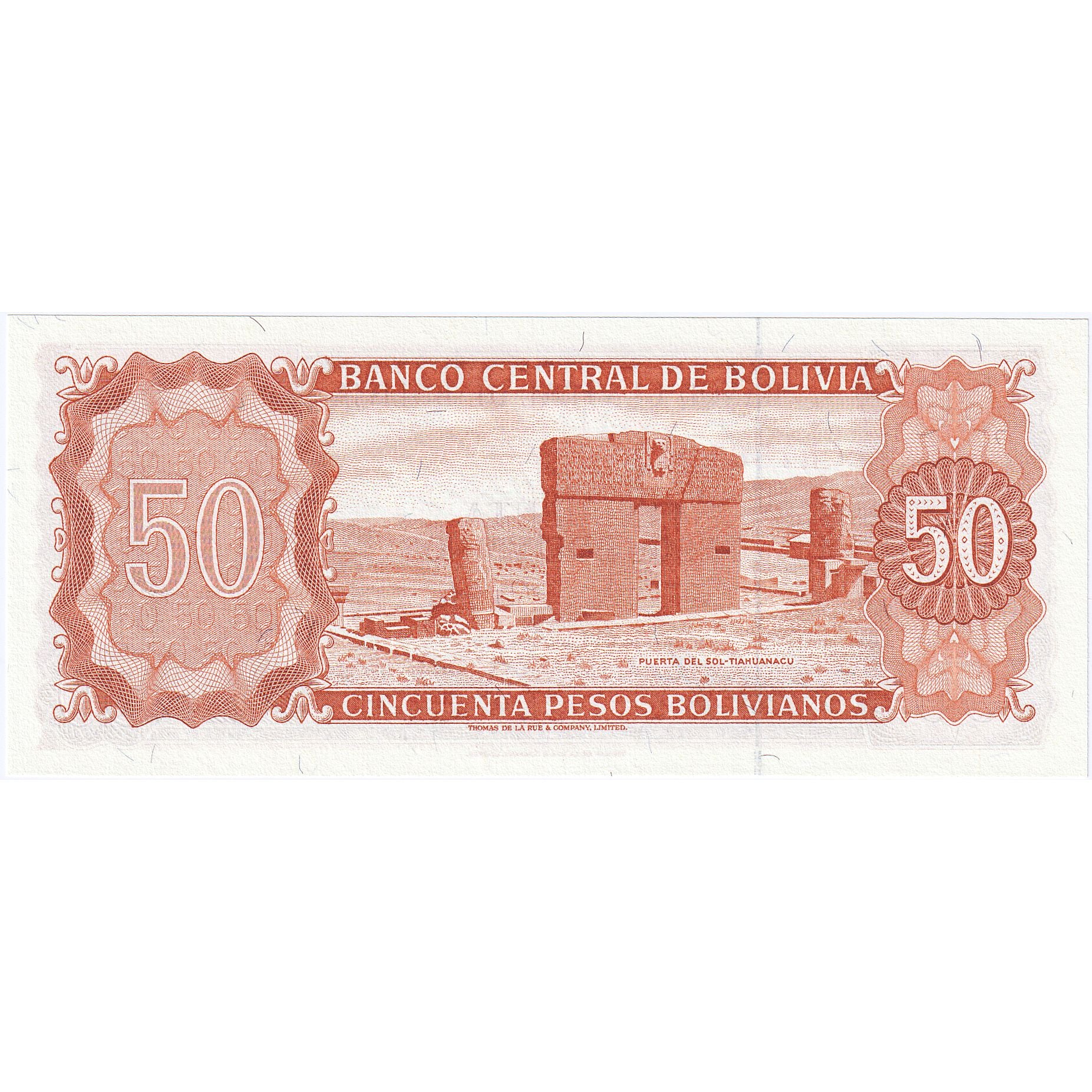 Bolivia, 50 Pesos Bolivianos, 1962, 1962-07-13, KM:162a, UNC(65-70)