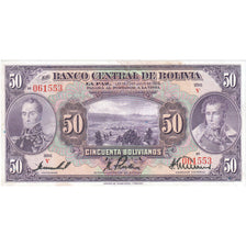 Bolivia, 50 Bolivianos, 1928, 1928-07-20, KM:124a, EF(40-45)