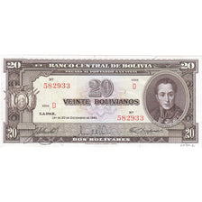 Billete, 20 Bolivianos, 1945, Bolivia, 1945-12-20, UNC