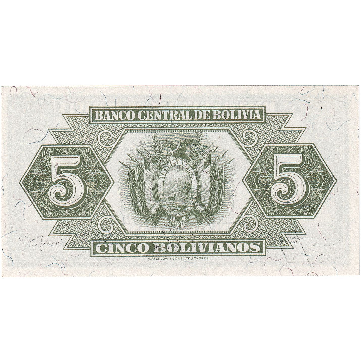 Bolivie, 5 Bolivianos, 1928, 1928-07-20, KM:129, NEUF