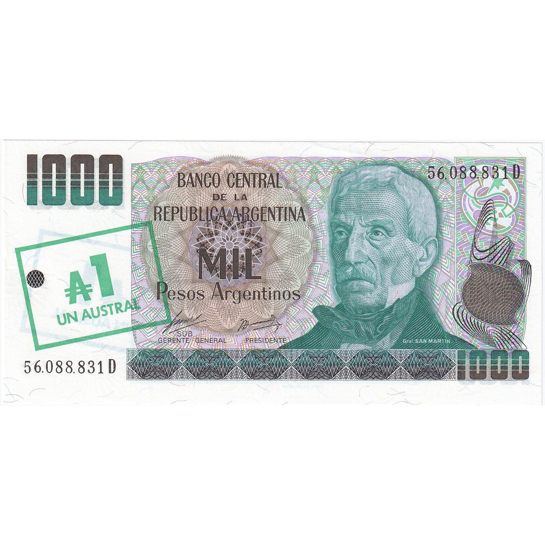 Argentina, 1 Austral, UNC(65-70)