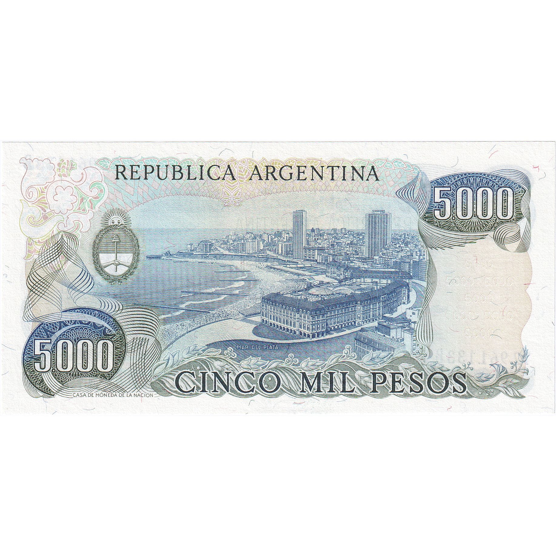 Argentine, 5000 Pesos, KM:305a, NEUF