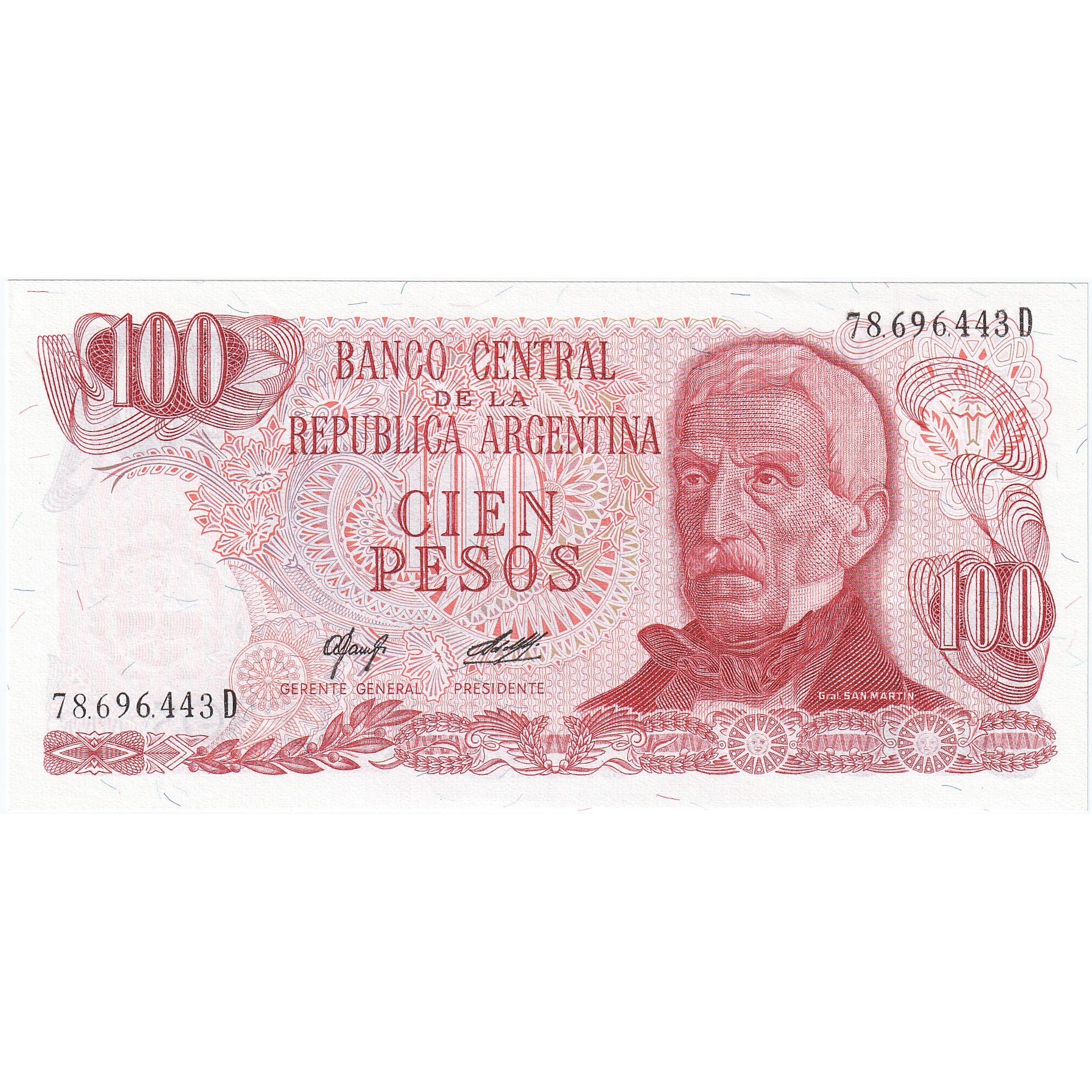 Argentinien, 100 Pesos, KM:291, UNZ