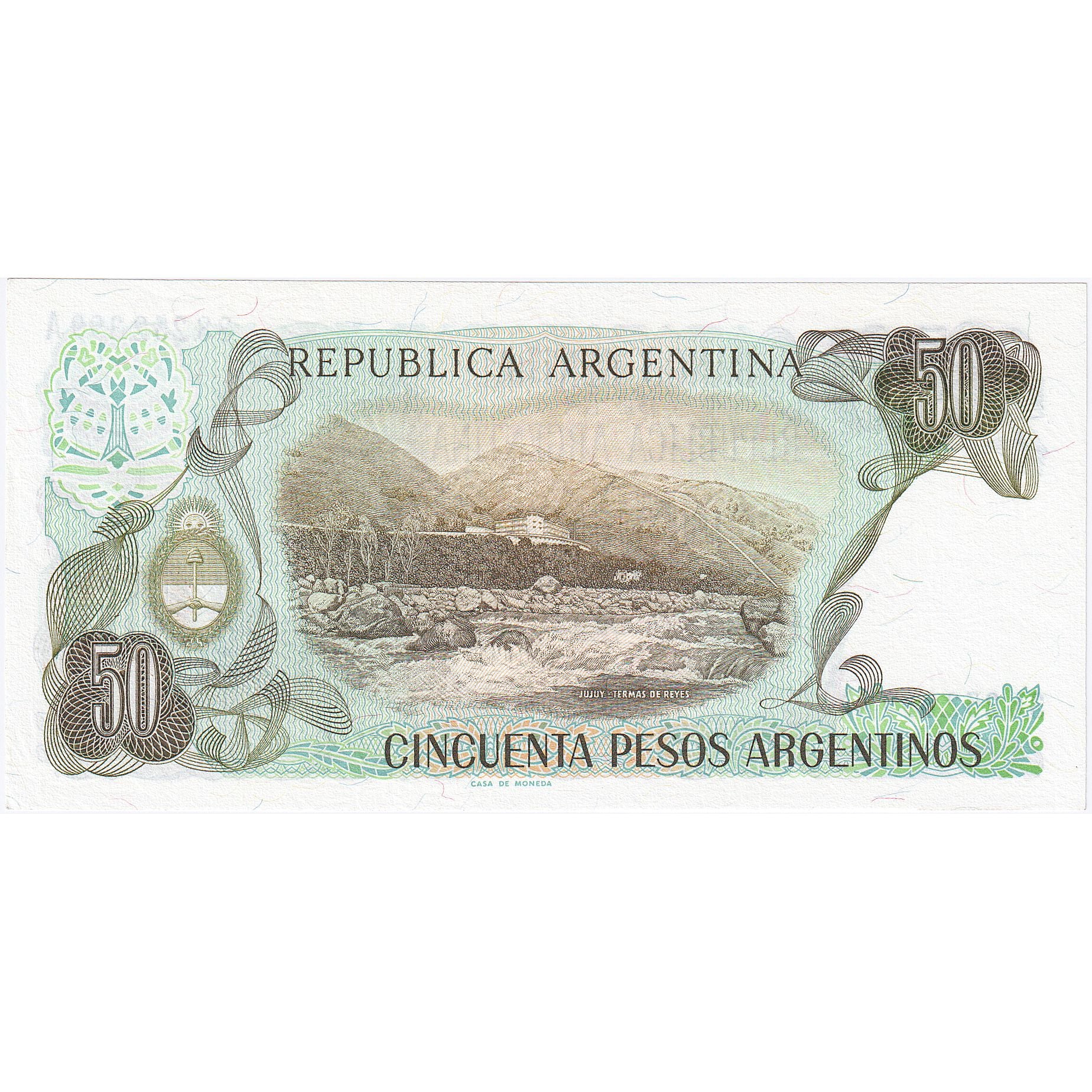 Geldschein, Argentinien, 50 Pesos Argentinos, Undated (1983-85), KM:314a, UNZ