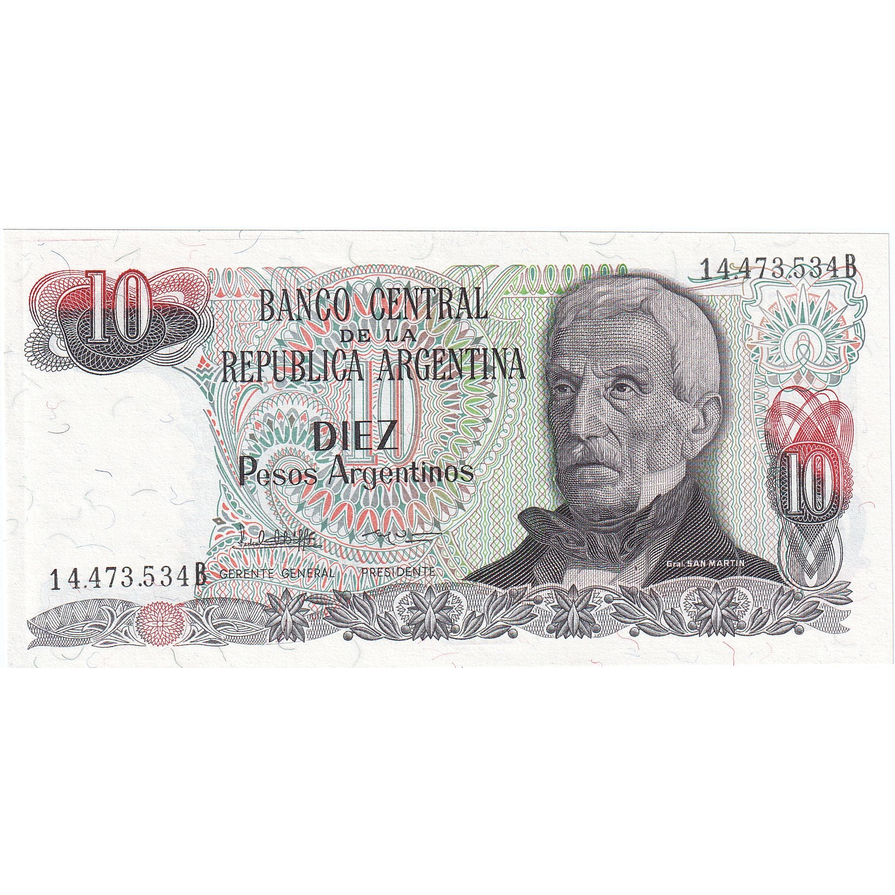 Argentinië, 10 Pesos Argentinos, KM:313a, NIEUW