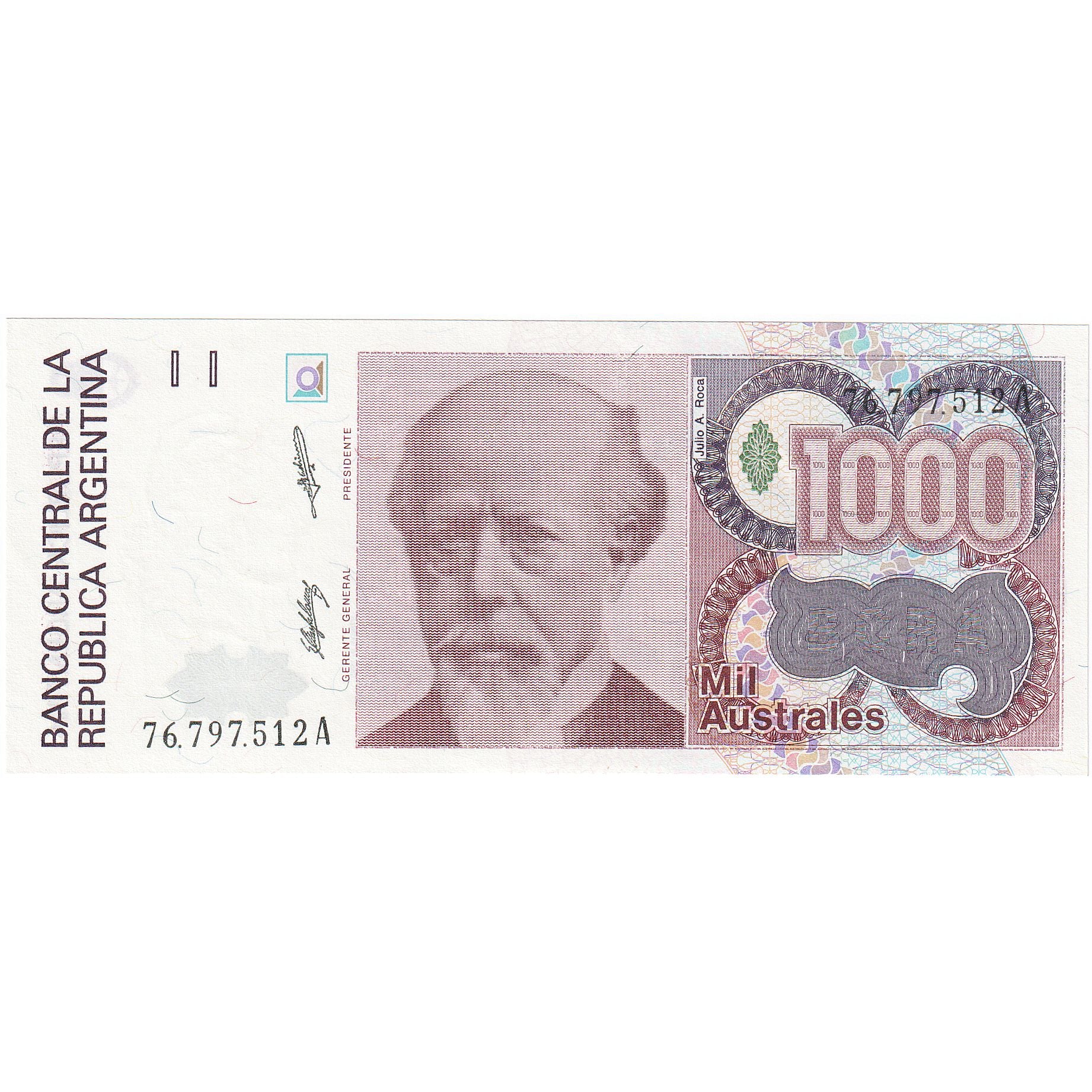 Argentinië, 1000 Australes, KM:329d, NIEUW
