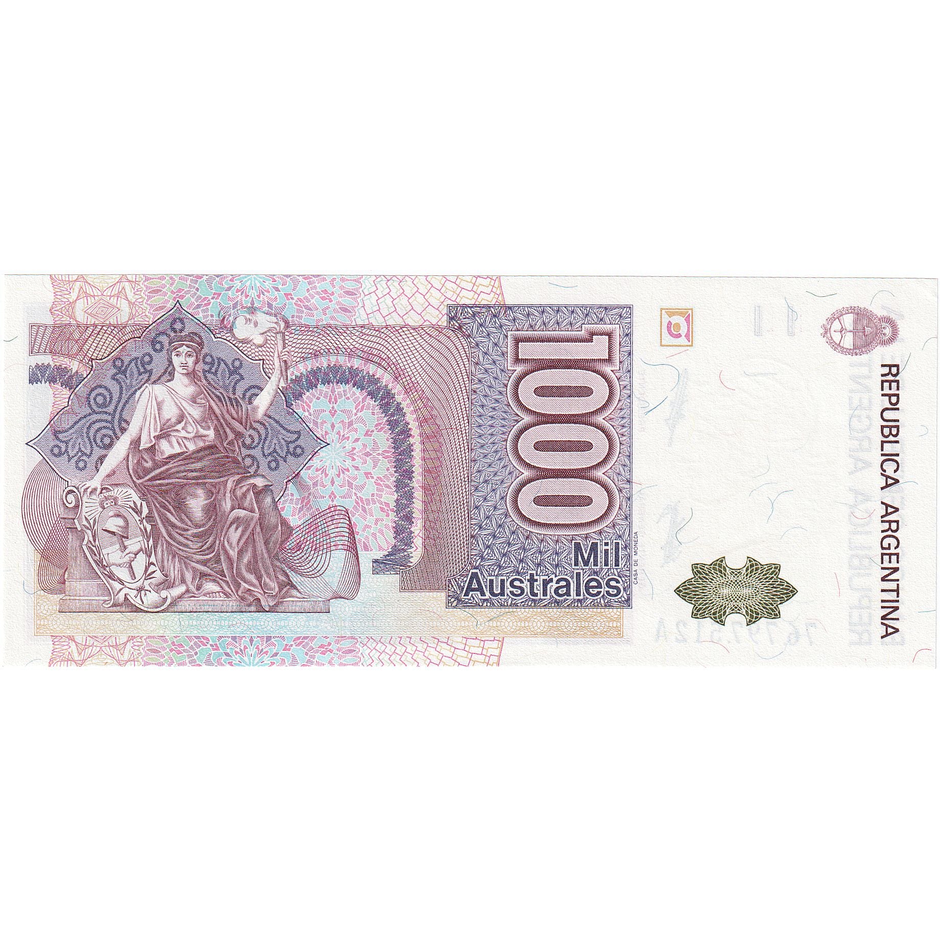 Argentinië, 1000 Australes, KM:329d, NIEUW