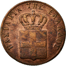 Moneda, Grecia, Othon, 5 Lepta, 1838, BC+, Cobre, KM:16