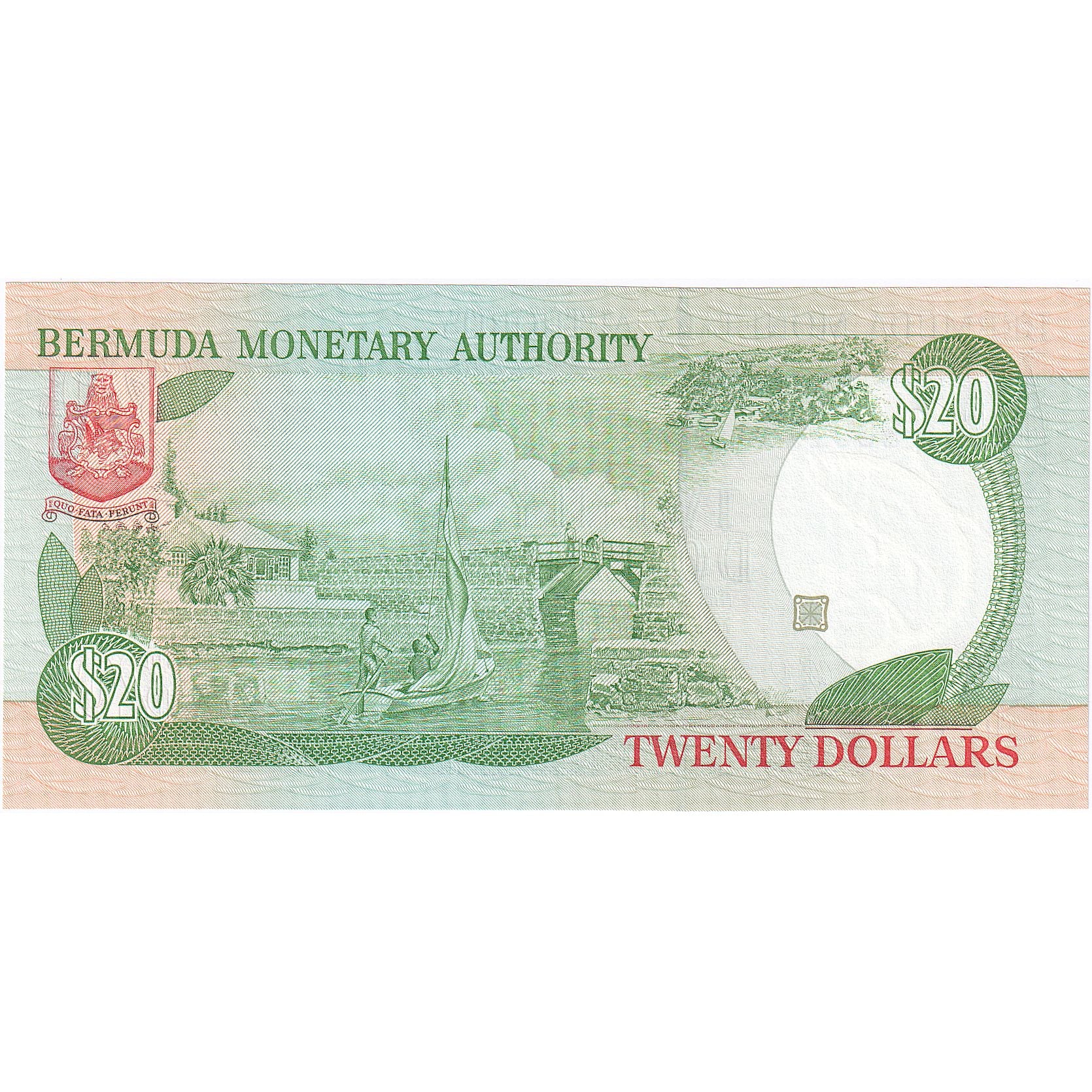 Bermuda, 20 Dollars, 1999, 1999-05-13, KM:47, UNZ
