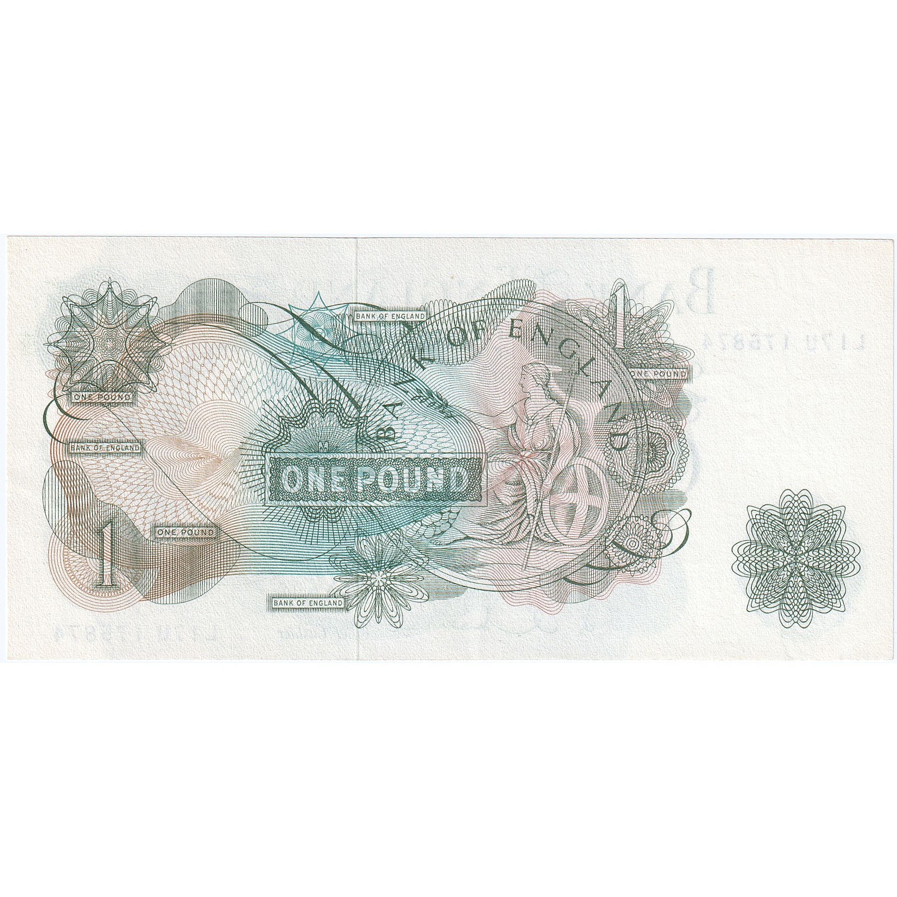 Great Britain, 1 Pound, Undated (1960-78), KM:374c, EF(40-45)