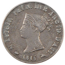 ITALIAN STATES, 5 Soldi, 1815, KM #26, EF(40-45), Silver, 1.15
