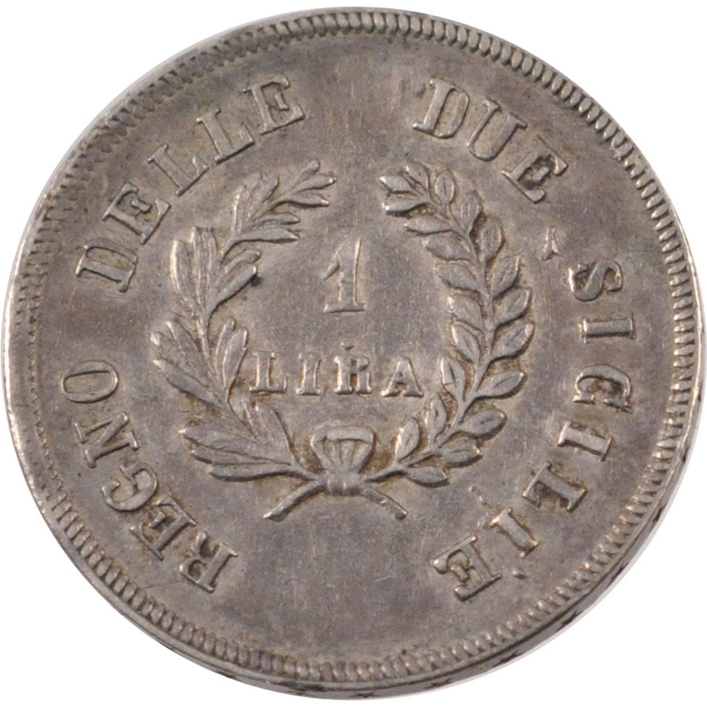 Coin, ITALIAN STATES, NAPLES, Joachim Murat, Lira, 1813, AU(50-53), Silver