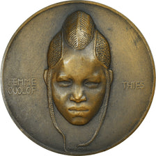 France, Medal, Colonies, Sénégal, Femme Ouolof, Monier, MS(63), Bronze