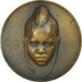 France, Medal, Colonies, Sénégal, Femme Ouolof, Monier, MS(63), Bronze