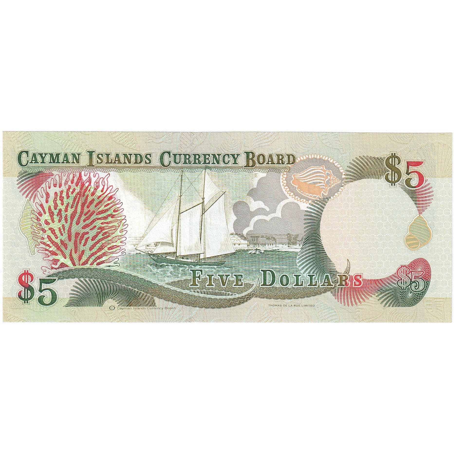 Kajmany, 5 Dollars, 1996, KM:22a, UNC(65-70)