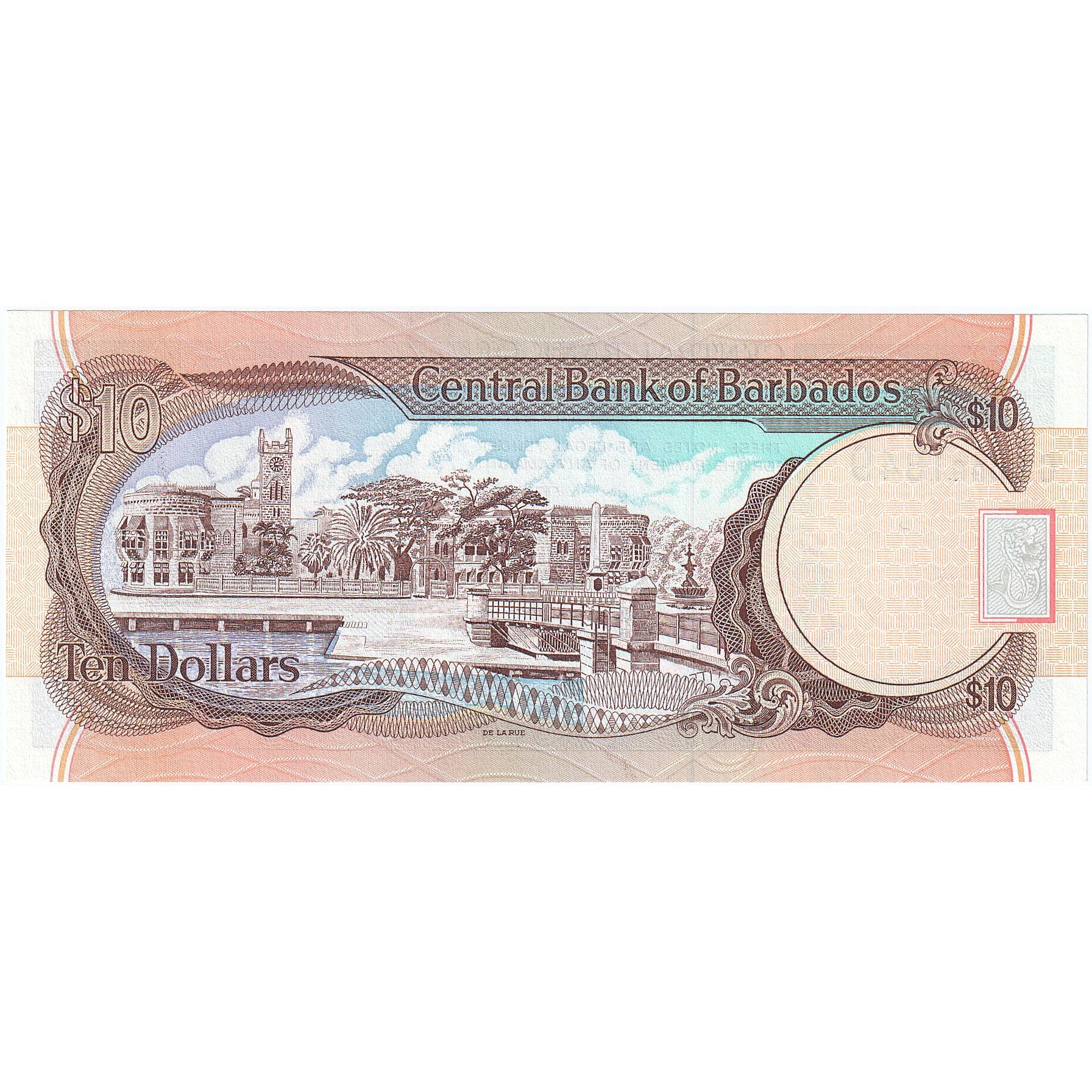 Barbados, 10 Dollars, UNC(65-70)