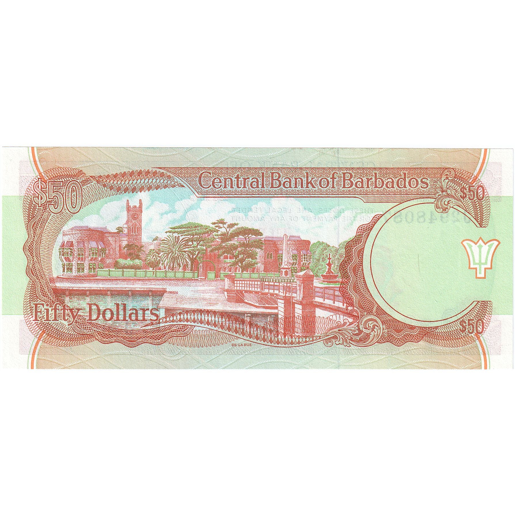 Barbados, 50 Dollars, 1989, KM:40a, NIEUW