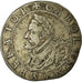 Moneta, Francia, Charles Quint, 1/2 Ecu, 1641, Besançon, BB, Argento