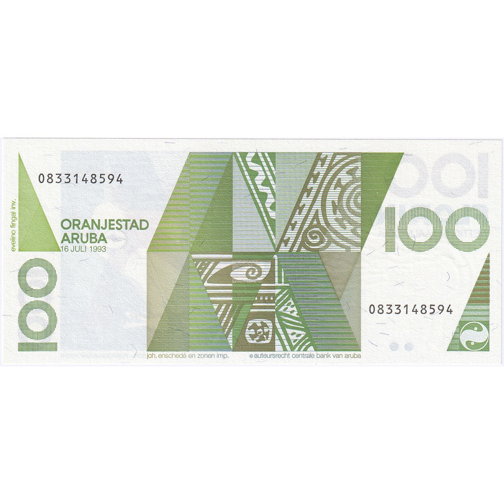 Geldschein, Aruba, 100 Florin, 2003, 2003-12-01, KM:19a, UNZ