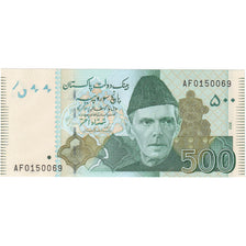 Geldschein, Pakistan, 500 Rupees, 2009, KM:New, UNZ