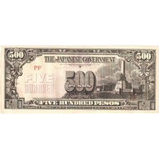 Philippines, 500 Pesos, JAPONESE GOVERNEMENT, AU(55-58)