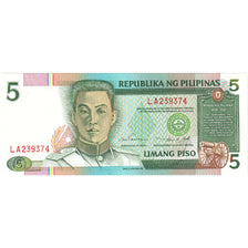 Philippines, 5 Piso, KM:176a, UNC(65-70)