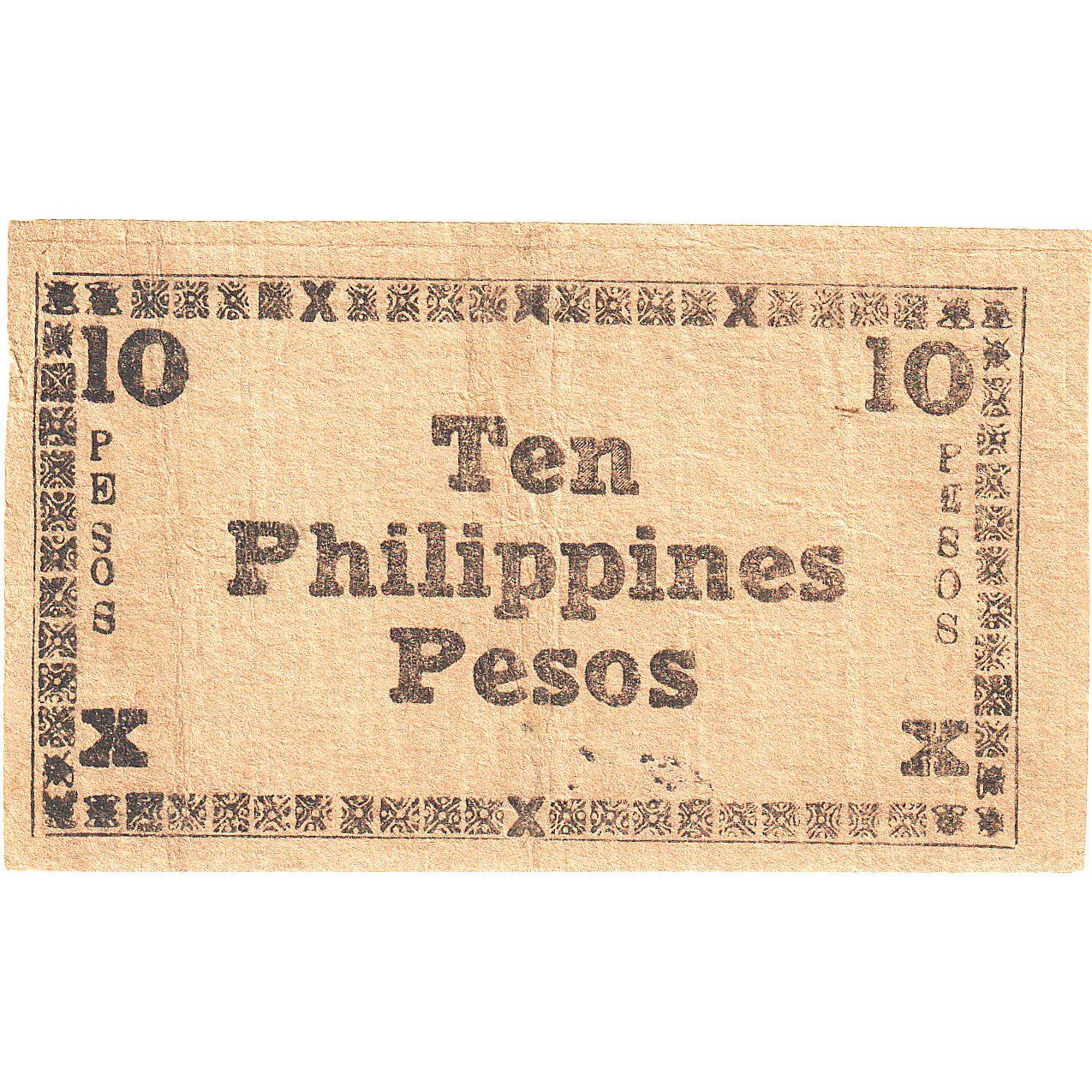 Banknote, Philippines, 10 Pesos, 1944, KM:S676a, EF(40-45)