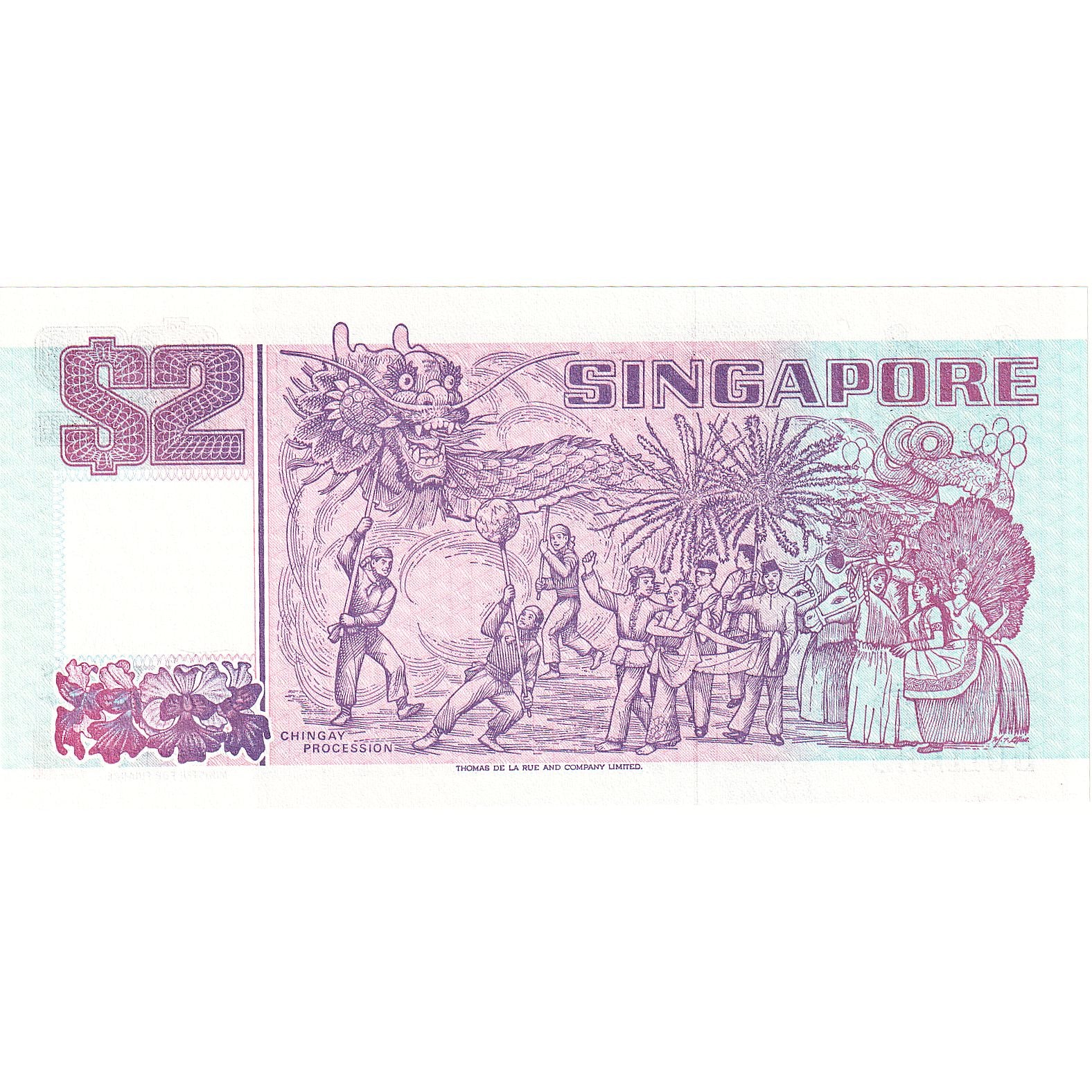 Singapore, 2 Dollars, KM:37, FDS