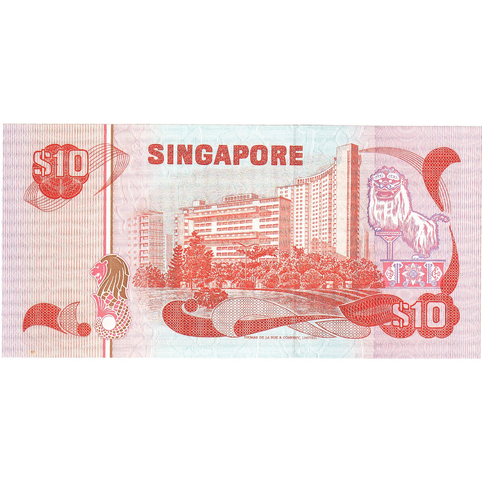 Singapore, 10 Dollars, 1976, KM:11b, UNC(65-70)