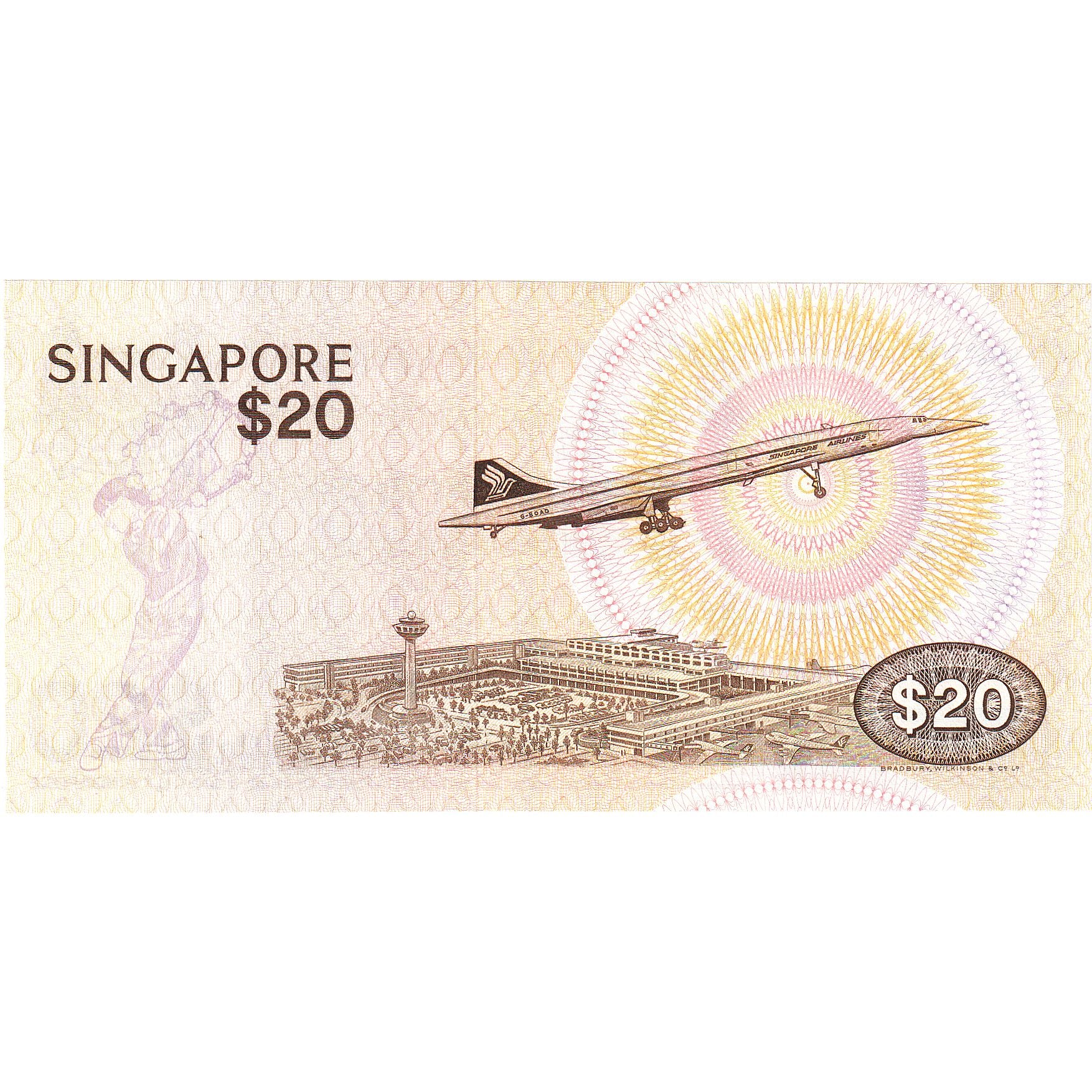 Banconote, Singapore, 20 Dollars, KM:12, FDS