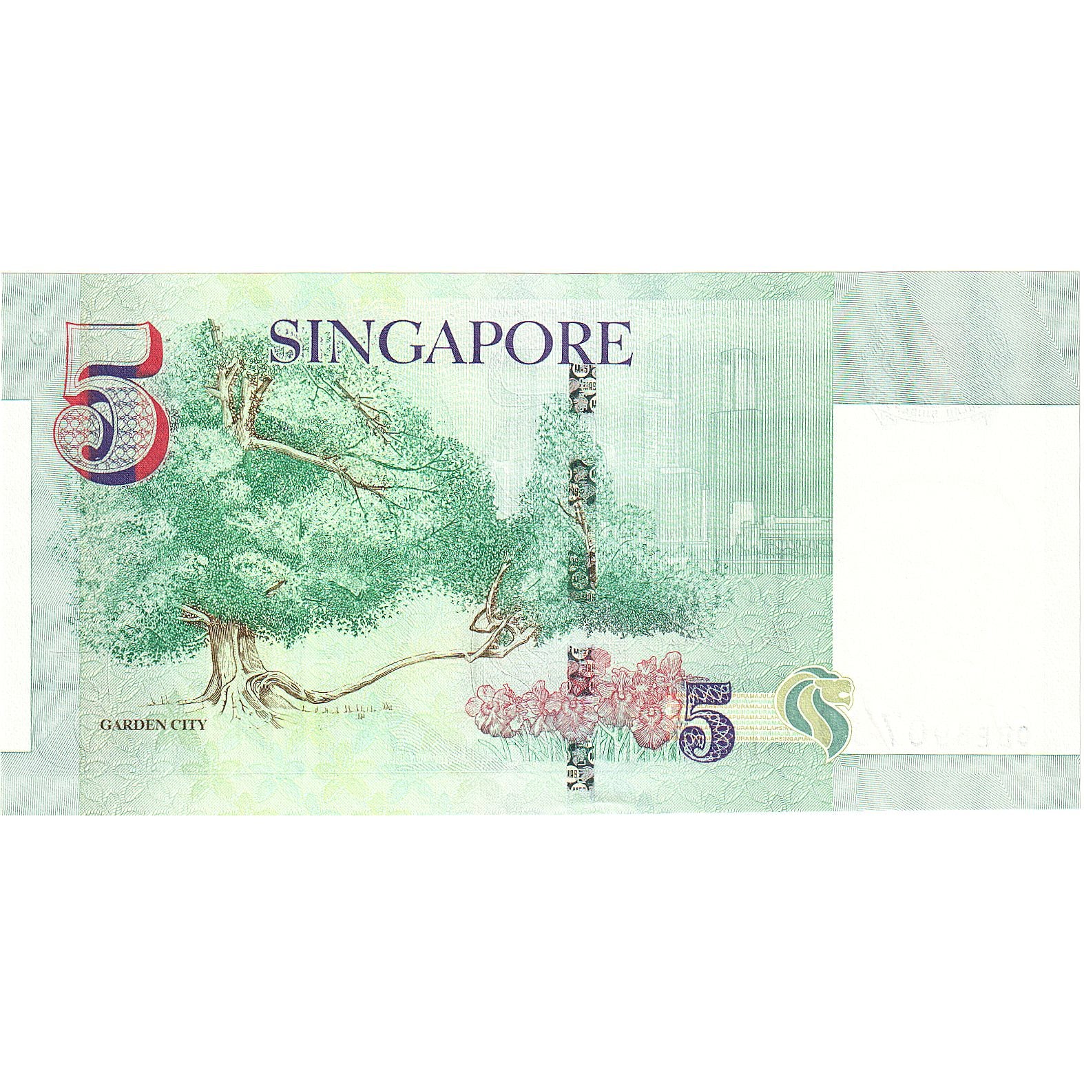 Singapore, 5 Dollars, 2005, KM #47, UNC(65-70), 3AE
