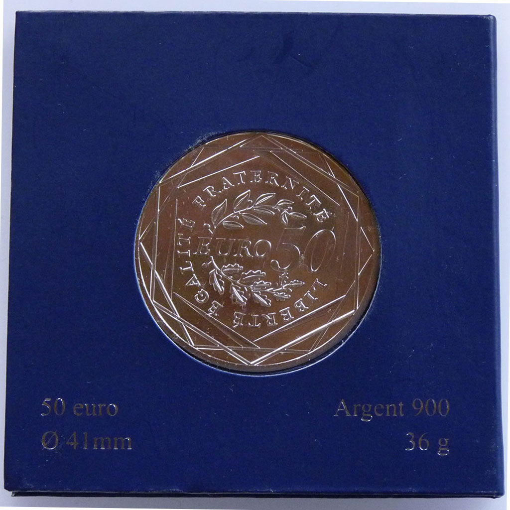 France, 50 Euro, 2010, MS(65-70), Silver, 36.00